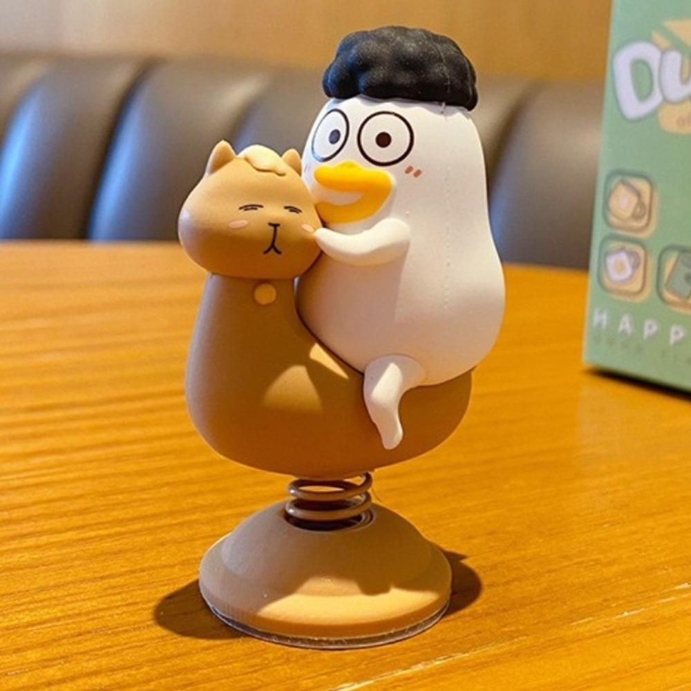 Funny Little Liu Duck Car Decoration Collection Car Bobblehead Figure  Office Desk