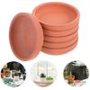 6 Pcs 3 inch Terracotta Pots Saucers Drip Trays Terracotta Planter Tray Water Catcher Round Durable Thicker Saucers for Indoor Planters Succulents