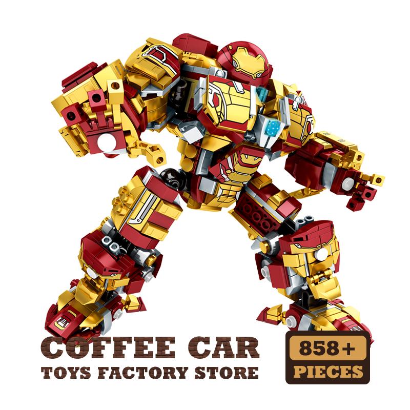 Non-Toxic Giant Robot Combat Armor Building Blocks Diy Kit Mecha Hero Moc Bricks 3D Model Action Figures Toy Adult Children Birthday Gifts