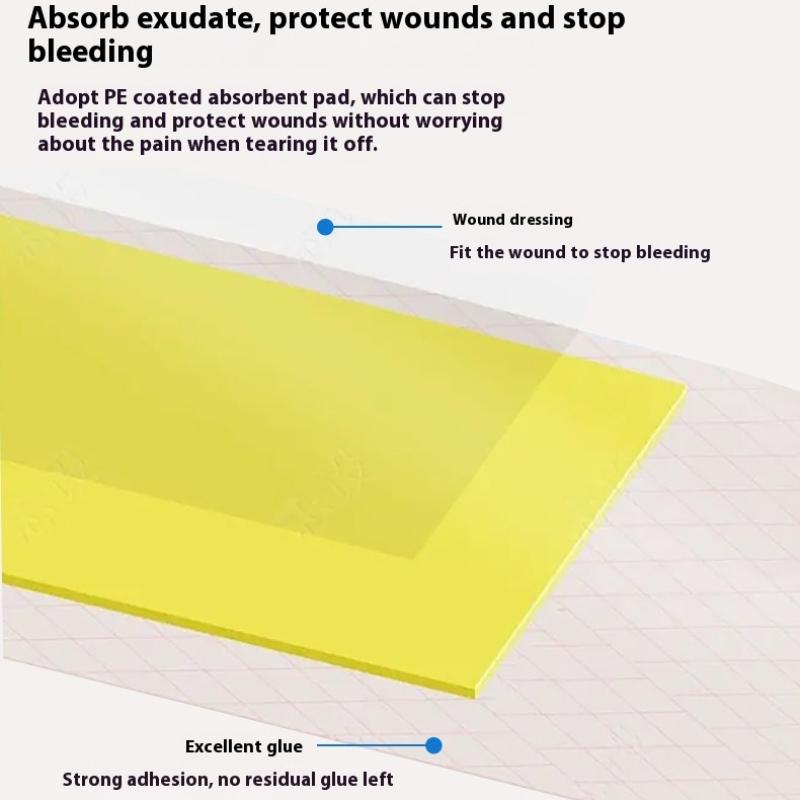 100/200Pcs Waterproof Band-Aids Adhesive Bandages First Aid Medical Supplies Anti-Bacteria Breathable Wound Plaster