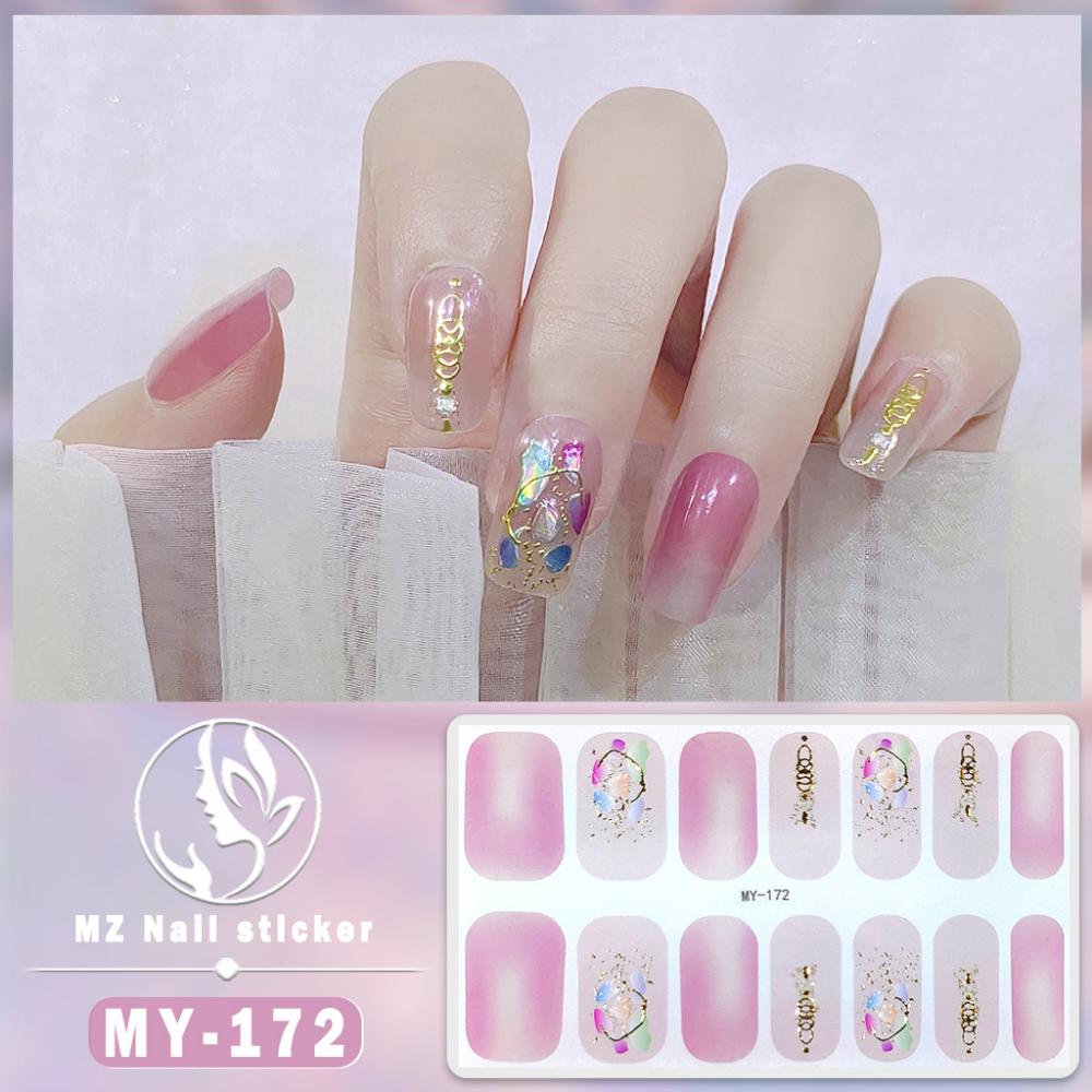 

Водонепроницаемая самоклеящаяся гель-пленка для ногтей без запекания, полная наклейка, весенне-летняя пленка для ногтей, бумага для ногтевой пленки