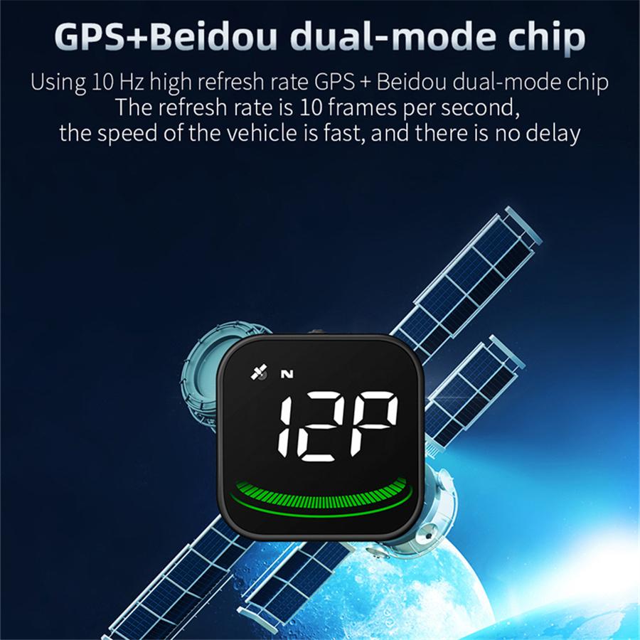 Digital GPS Speedometer Car HUD Head Up Display Overspeed Alarm Meter KM/H MPH