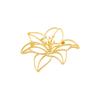 Hollowed-out Lily Brooch, High-end Feminine Style, Suit Pin, Anti-glare Clasp, High-end Corsage