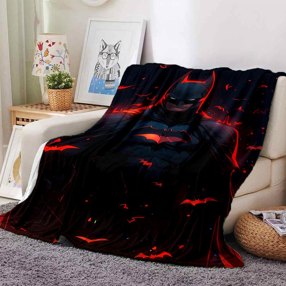 Batman Theme Printed Blanket - Perfect for Couch, Bed, Travel & Outdoor Use | Machine Washable, Cozy & Durable.