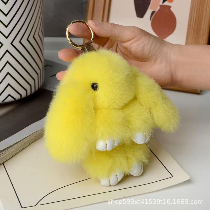 Imitation Otter Rabbit Pendant, Bag Decor, Car Keychain Charm