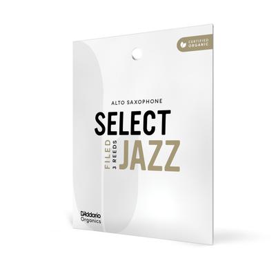 WoodWinds Select Jazz Filed Reeds for Alto USDA Organic ORSF03ASX2S D'Addario Saxophone, Certified, [Hardness 2S], 3-Pack