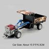 1:32 Scale Miniature Model Toy Agricultural Tractor Alloy Diecast Sound Light Adjustable Rear Bucket for Kids Edutainment Models