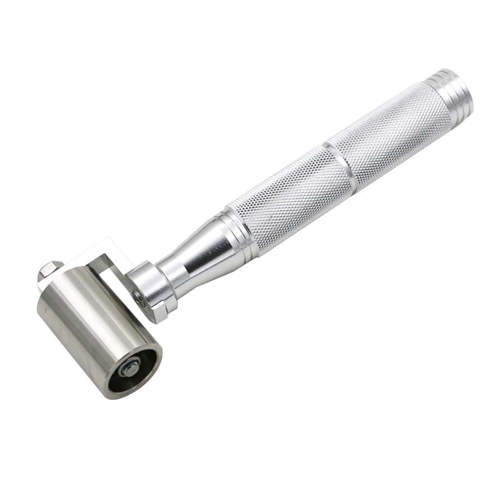 40Mm Silver Wallpaper Seaming Roller Stainless Steel Construction Tool for Fitting Roller Wall Paper DIY and Professional Use