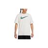 Nike M90 Basketball T-Shirt With Logo Print, Crew Neck, Slim Fit, Short Sleeve, Drop Shoulder Men Tops White FV8407-121
