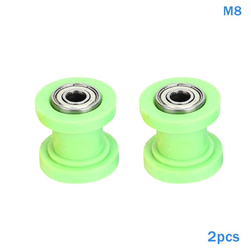 

2Pcs Motorcycle Chain Tensioner Motocross Wheel Guide Drive Roller Pulley 8 10Mm Atv Mini Moto Accessories Dirt Pitbike Parts M8