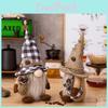 Lovely Gnome Figurine Embracing Coffee Bag Charming Home Decor For All Festivities