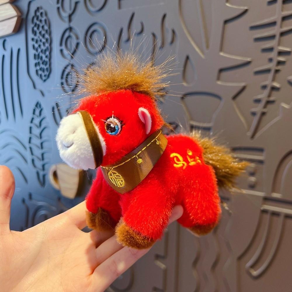 Yuanbao Pony Pendant Mascot Dolls Chinese New Year Gift Cartoon Steed Doll Year of Horse