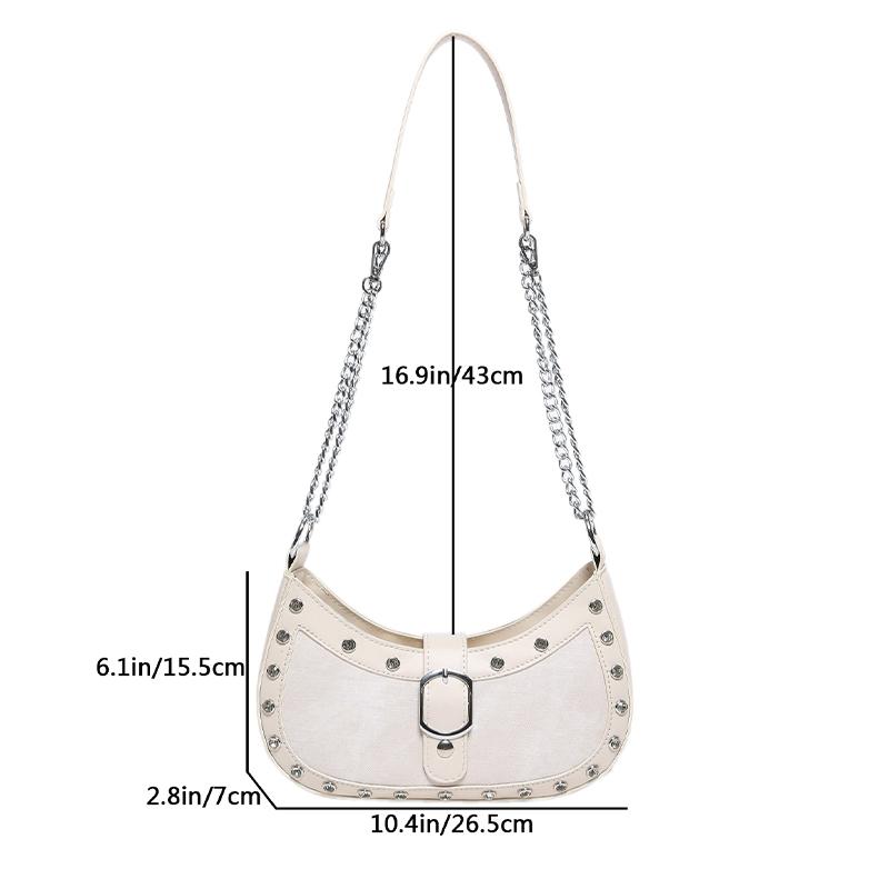 Handliche Mode Motorradstil Knödeltasche für Damen Sommer Neu Koreanische Ausgabe Trendig Vielseitig Lässig Publikum Crossbody