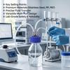 304 Stainless Steel + Plastic Safety Feeding Cap Leakage Proof Blue Solvent Storage Bottle Cap Middle GL45 Bottle Cap for GL45