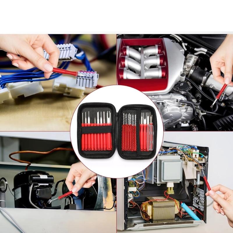High Accuracy Aircraft Plugs Pin Extractor Kit Terminals Removal Tool Set Cfor Motorcycle & Auto Electrical Maintenance