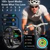 2025 New Men Sports SmartWatch 2.02in Screen Blood Oxygen Heart Rate Bluetooth Talking Watch 100+ Sport Mode Outdoor Smart Watch