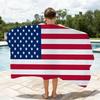 Flagge Amerikanische USA Handtuch Weich Leicht Anti-Sand Großes Strandhandtuch Schnelltrocknend Bad Sport Familie