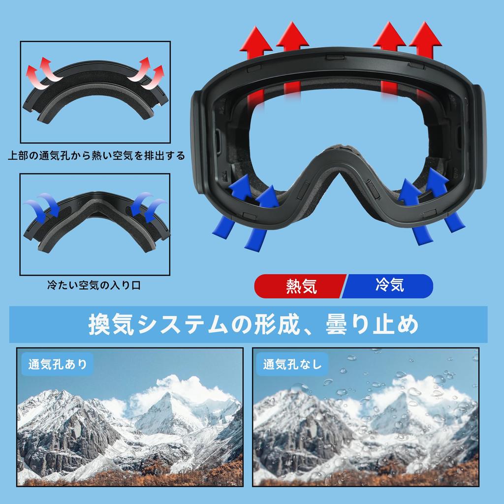 Ski Magnetic PC REVO Waterproof UV Bend Columnar Wide Field of Compatible with OTG Compatible with Comes with Replacement Lenses Storage Bag Storage