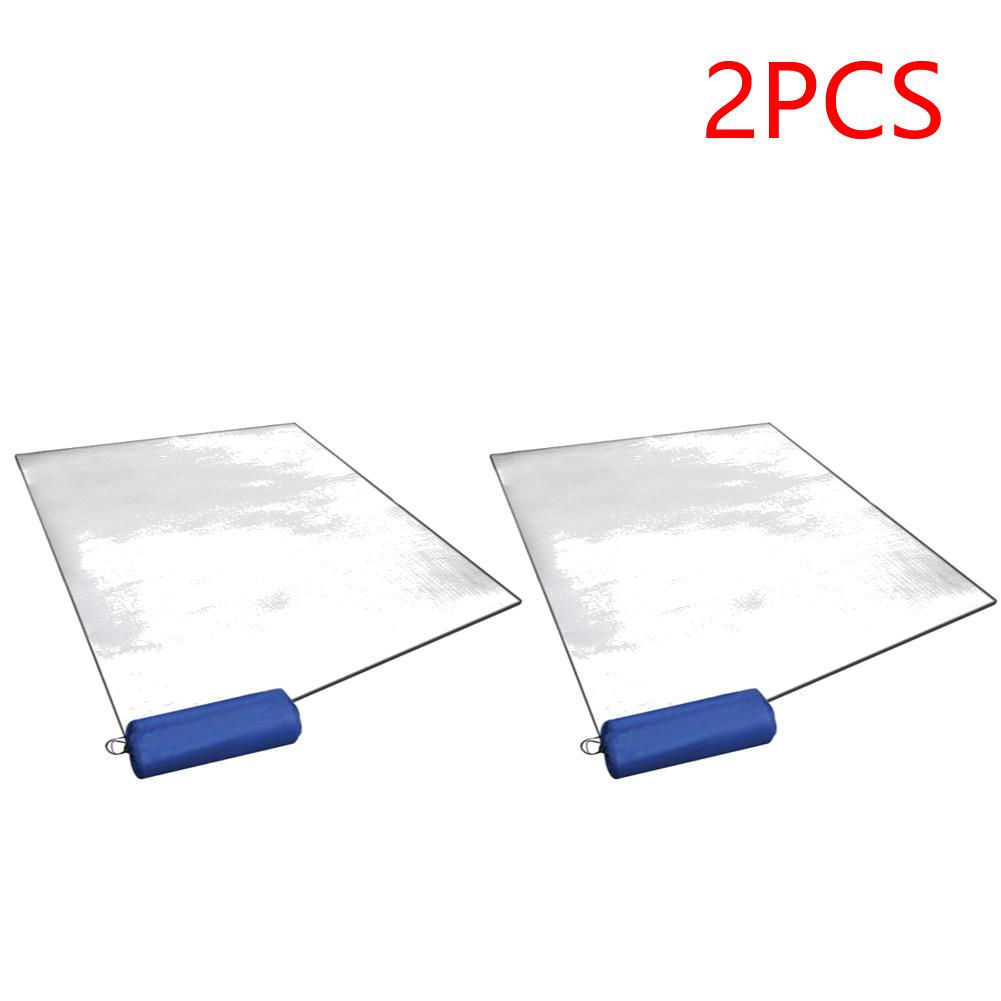 1/2PCS Waterproof Camping Mat Moisture-Proof Aluminum Foil Mat Double-Sided Aluminum Foil Pad with Storage Bag for Camping