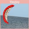 25m Dual Huge Line Parafoil Parachute Stunt Sport Beach Outdoor Toys Red Kite