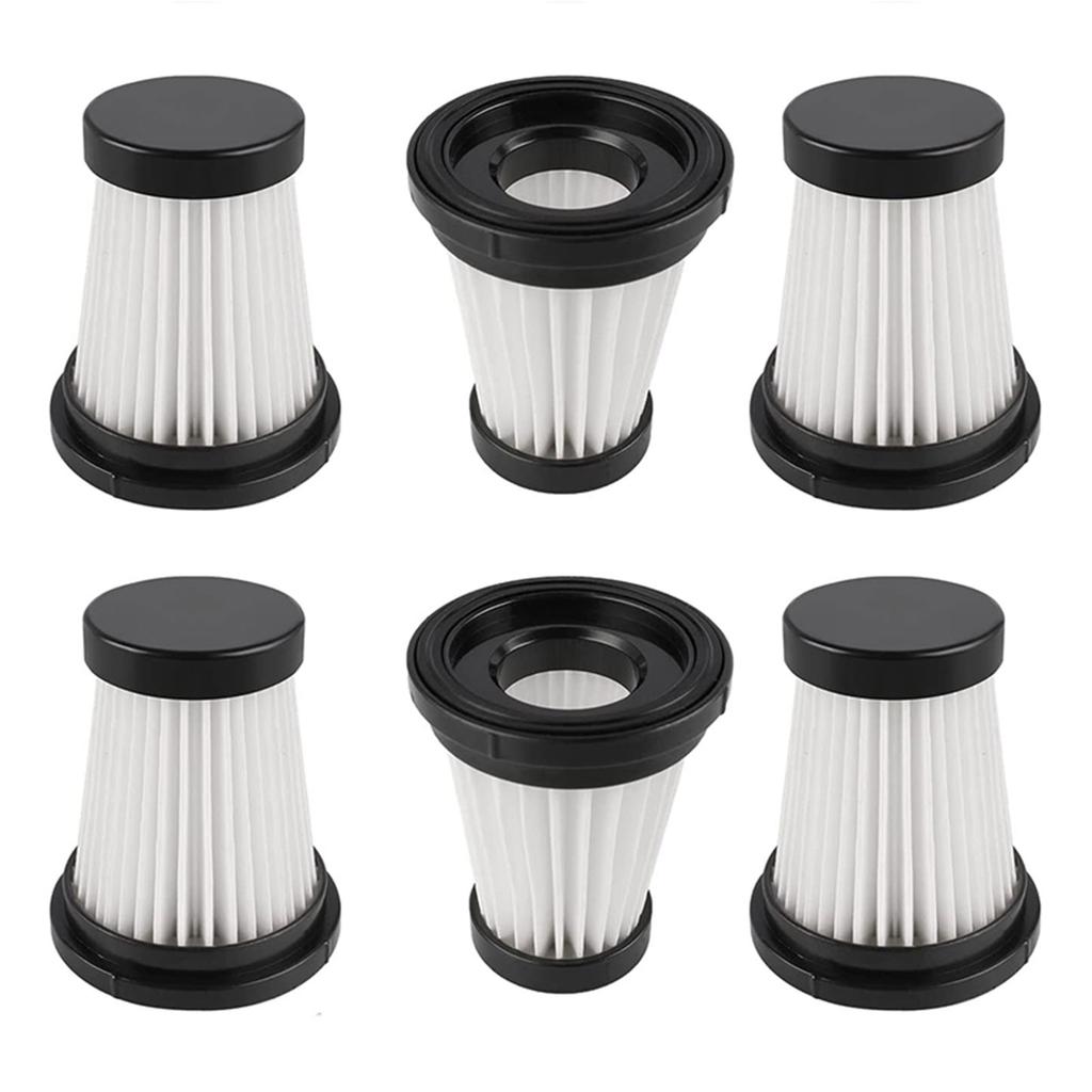 Set mit 6 Staubsaugerfilter-Ersatzteilen Staubsaugerfilter Kunststoff Staubsauger-Ersatzteile Staubsaugerzubehör für Moosoo K12