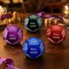White Elephant Gift Exchange Dice Santa Swap Dice, Christmas Stocking Stuffers Party Game Glitter Multi-sides for Present with