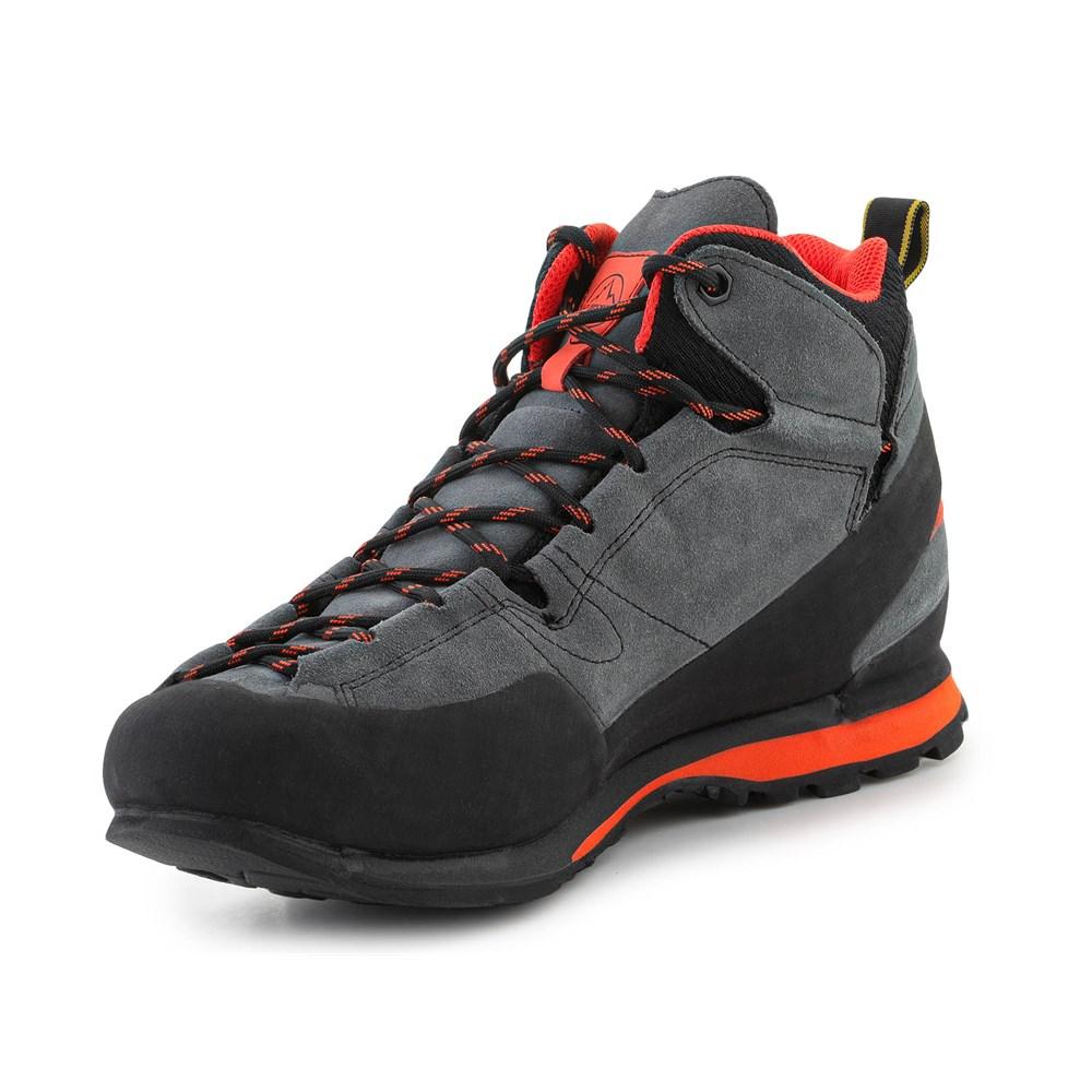 La Sportiva Boulder X Mid GTX hiking boots carbon flame