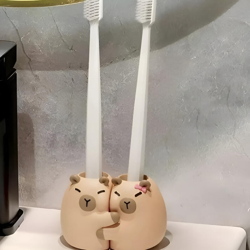 Couple Capybara Toothbrush Holder Toothbrush Stand Holder