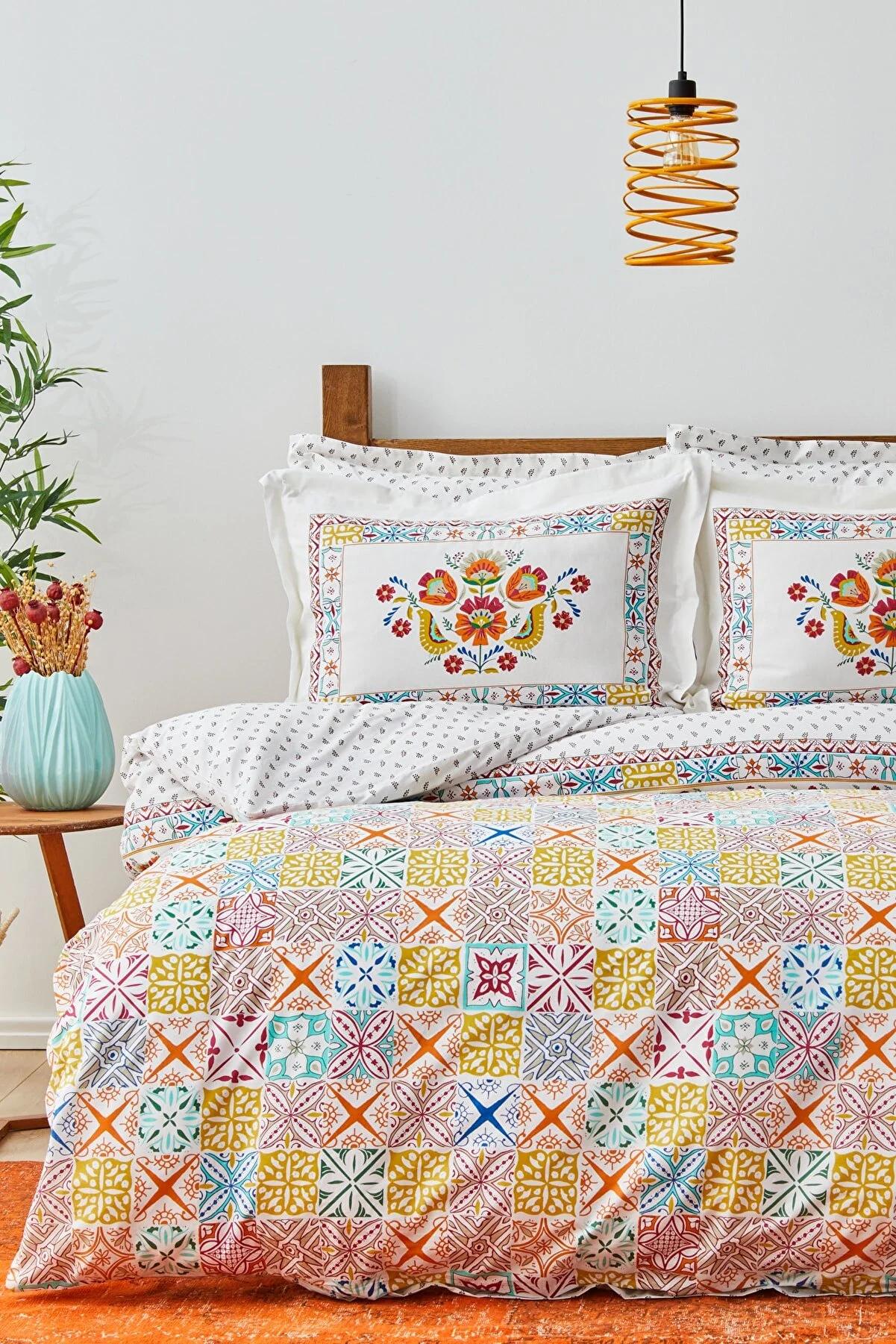 

EPeddler Home Желтый комплект двойных пододеяльников из 100% хлопка 200x220&240x260&50x70