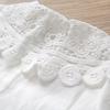 New Spring Toddler Kids Girls White Shirt LongSleeve Cotton Lace Children Girl Tops Blouse KidsClothes