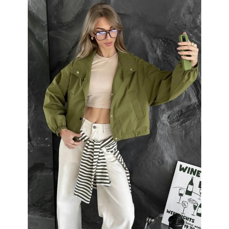 Women S Loose Short Jacket Coat For Spring Autumn