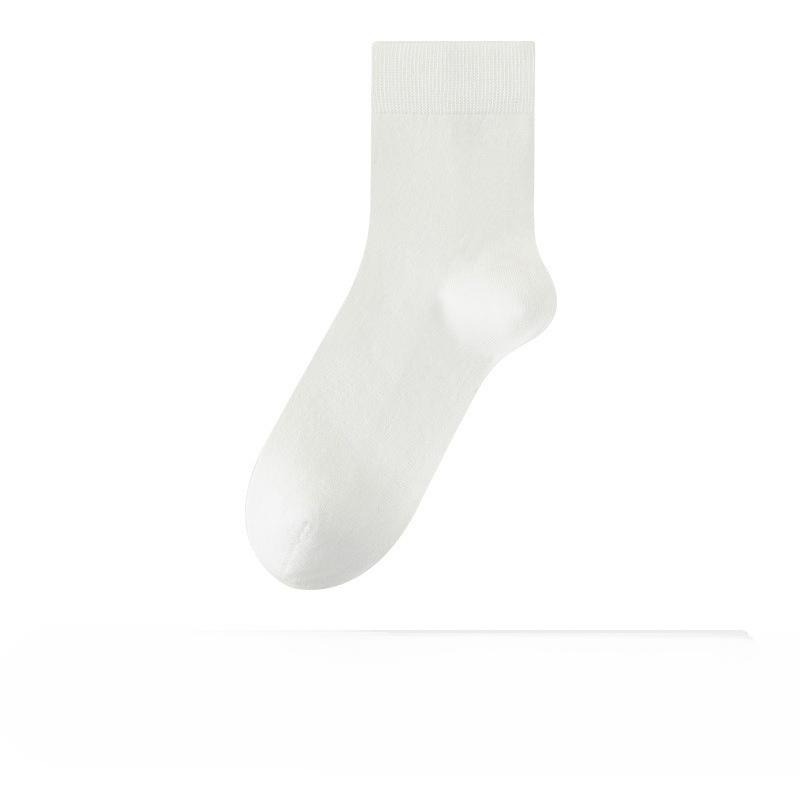 Herren Dicke Baumwolle Herbst und Winter Warme Mittelhohe Socken, Antibakteriell Herbst Reine Baumwolle Anti-Geruch und Schweißabsorbierend Business Herrensocken
