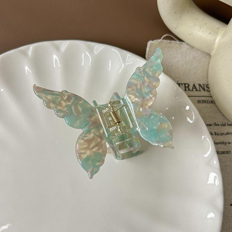 1/3Pcs Set New French Acetate Hair Clamp Retro Colorful Butterfly Hair Claw Women Bow Hair Clip Crab Barrettes Hair Accessories For Girl
