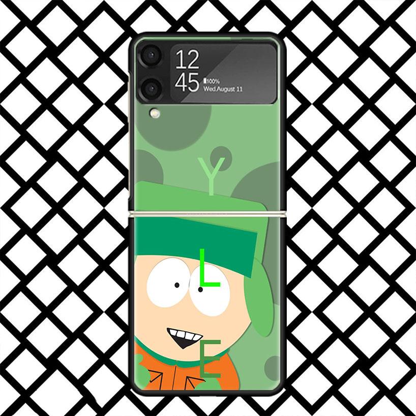 Cartoon S-South P-Parkes Phone Case For Samsung Z Flip 7 6 5 4 3 Galaxy ZFLIP7 ZFlip6 5G Flip5 Flip4 Flip3 5g Black Hard Cover