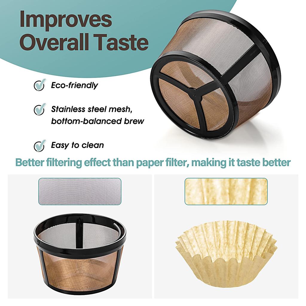 Coffee Filter Basket Stainless Steel Mesh Nylon Coffee Filter Machine Reusable Tea Coffee Filter Screen Coffee Accessories