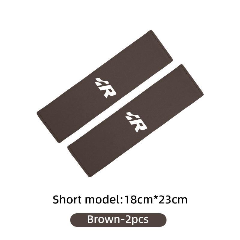 Emblems Suede Car Seat Belt Shoulder Protection Pad Auto Universal For Volkswagen VW Beetle CC B5 B6 B7 EOS GTI MK2 MK4 MK5 MK6 Zf8