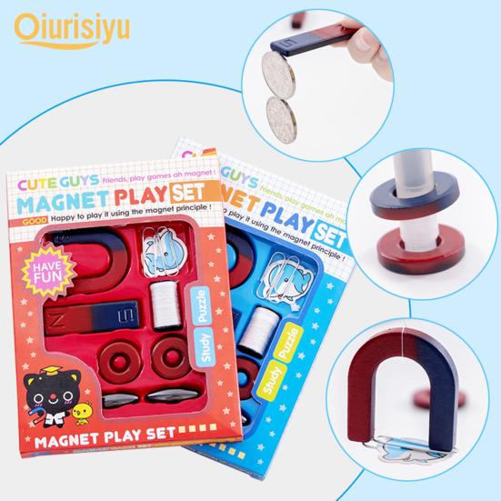 10Pcs/Set Easy-assembled Wear-resistant Education Science Magnet Toy Set for Kids