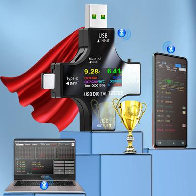 Tester de tensiune USB UC96 Contor de curent Monitor Multifuncțional de încărcare rapidă Analizor de detectare a puterii Instrumente de testare cu APP