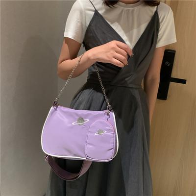 Neue beliebte vielseitige diagonale Umhängetasche mit Kettenhenkel Unterarm Arm Stock Schultertasche