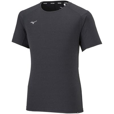 Black Motif Training Short Sleeve Size Men's T-Shirt, M, 32MA2023, Moisture-Wicking, Quick-Drying