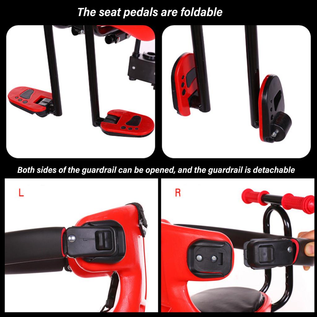 Detachable Front Mounted Child Bicycles Seats Rear Child Carriers Bike Chair for Cycling Part
