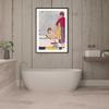 Voglio Immergermi Poster Divertente da Bagno Arte da Parete Immagine Vintage Stampa su Tela Murale Immagine Pittura Decorazione Bagno Moderna