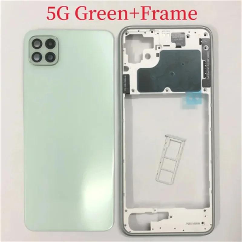 For Samsung Galaxy 22 4G 5G 225 226 Middle Frame CoverBattery Back Cover Rear  Cover With Sim Card Tray Repair parts