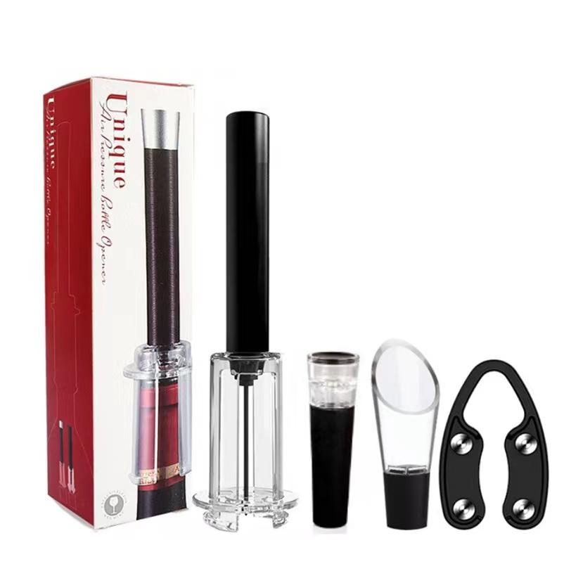 New Air Pump Wine Bottle Opener Air Pressure Vacuum Red Wine Stopper Beer Lid  Stainless Steel Opener Corkscrew Corks Out Tools