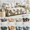 Oturma Odası için Geometrik Kanepe Kılıfları Elastik Köşe Koltuk Kılıfı L Şeklinde Şezlong Slipcover Sandalye Koruyucu 1/2/3/4 Kişilik