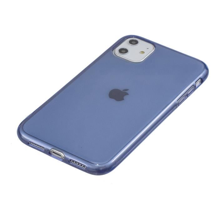 Coque et Film de Protection - Apple - iPhone 11 Pro - Verre Trempé - TPU Silicone - Bleu