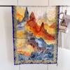 New Style  Thin Chinese Style Jacquard High-end  Versatile Double-sided High-end Silk Scarf