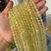 Natural Lemon Yellow Citrine Round Loose Beads for DIY Handmade Bracelets & Necklaces