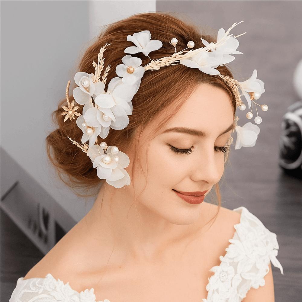 Flower Photography Headband Forest Wedding Hair Accessories Bride Headdress  Wedding Headwear