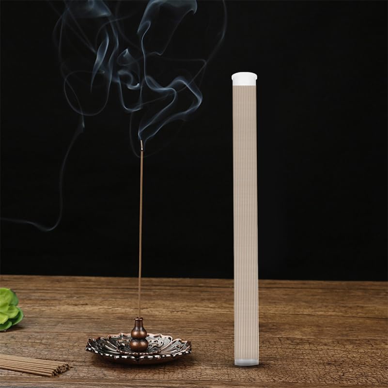 ULTECHNOVO Set of 8 Clear Acrylic Incense Tubes with Lids, Portable and Easy to Carry, 23cm x 1.5cm, Lightweight and Wear-Resistant